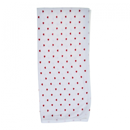Paturici si pleduri bebelusi - Patura din bumbac 90 x 80 cm, pentru bebelusi, Mini Junior PT0805IR, Alb