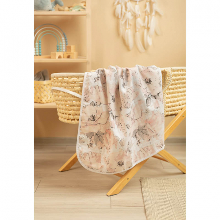 Paturica muselina din bumbac 100 x 80 cm pentru copii Sensillo SILLO-42722, Multicolor [4]