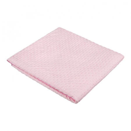 Paturici si pleduri bebelusi - Patura din bumbac 90 x 80 cm pentru copii Akuku A1803, Roz