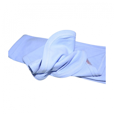 Patura din bumbac 90 x 90 cm, pentru copii, Mini Junior PT0805UA-3, Albastru [2]