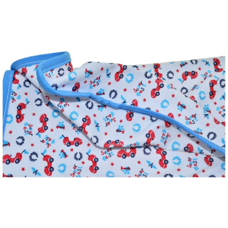 Patura din bumbac cu 2 straturi, 70 x 70 cm, pentru copii, Mini Junior PT1511M, Alb [2]