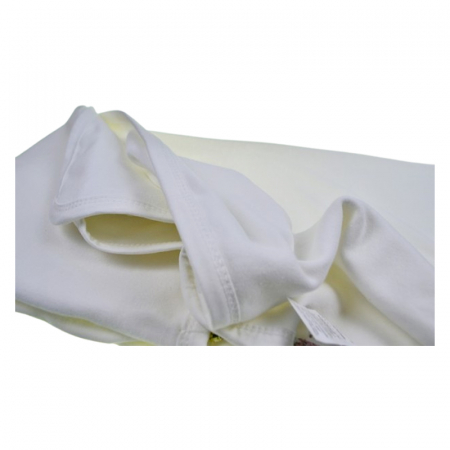 Patura din bumbac cu 2 straturi, 85 x 80 cm, pentru copii, Mini Junior PT0805LA, Alb [2]