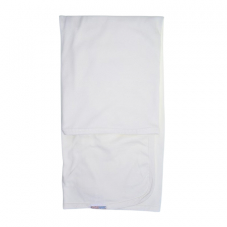 Patura din bumbac cu 2 straturi, 85 x 80 cm, pentru copii, Mini Junior PT0805LA, Alb [1]