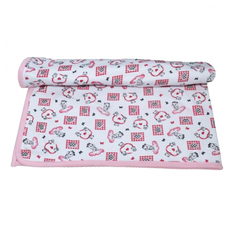 Paturici si pleduri bebelusi - Patura din bumbac pentru copii Minijunior MJ1104RZ, Roz