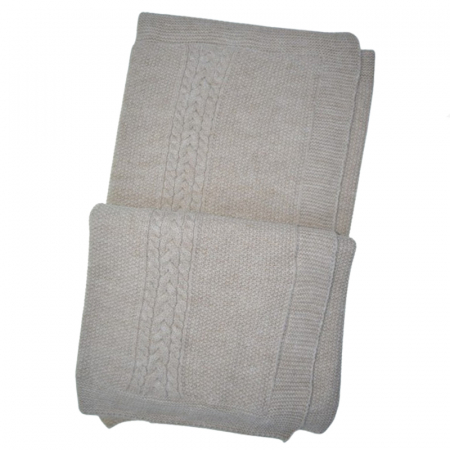 Paturici si pleduri bebelusi - Patura pentru copii 100 x 90 cm Mini Junior PT-MJ26, Bej