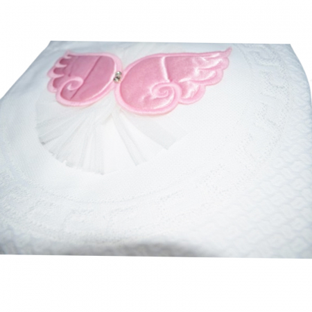 Patura pentru copii 90 x 80 cm Mini Junior PT-MJ45, Alb [1]