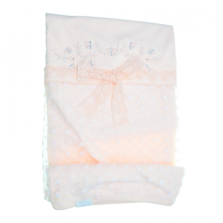 Paturici si pleduri bebelusi - Patura pentru fete 80 x 80 cm Mini Junior PT-MJ8, Coral