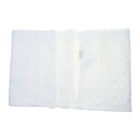Patura pentru copii 80 x 80 cm Mini Junior PT-MJ9, Alb [2]