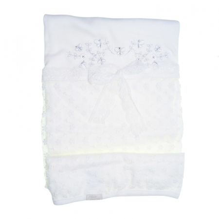 Paturici si pleduri bebelusi - Patura pentru copii 80 x 80 cm Mini Junior PT-MJ9, Alb