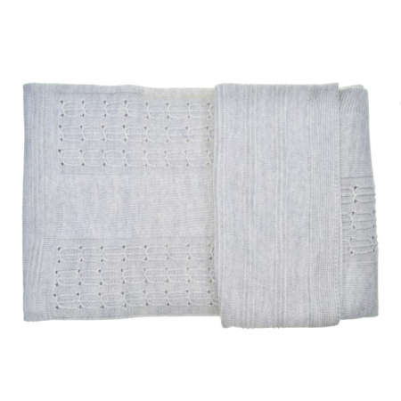 Paturici si pleduri bebelusi - Patura pentru copii 85 x 80 cm Mini Junior PT-MJ14, Gri