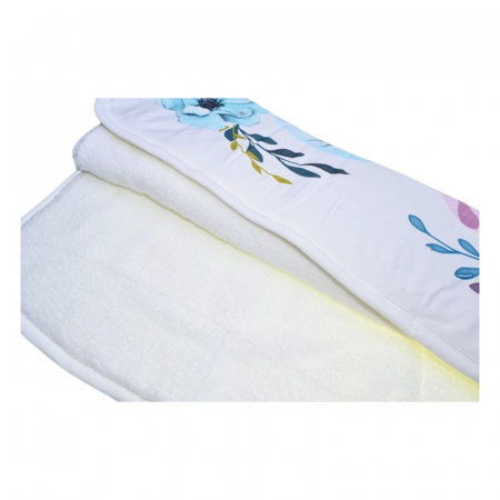 Patura pentru fotografierea cresterii bebelusilor, 90 x 90 cm, Babyline PT840, Alb [3]