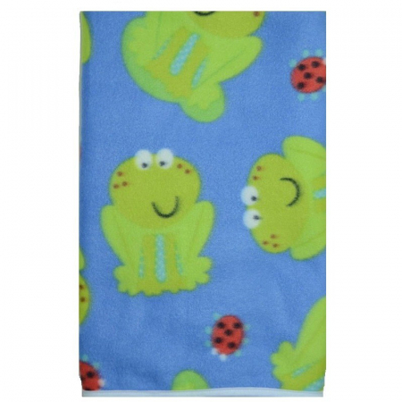 Paturici si pleduri bebelusi - Paturica 75 x 100 cm pentru bebelusi Mini Junior PBB01-AL, Albastru