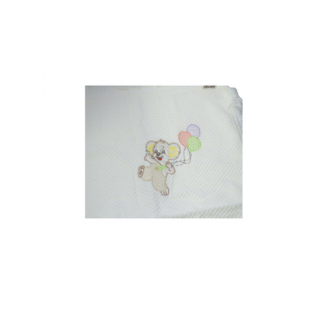Paturica 80 x 90 cm pentru bebelusi Mini Junior PBBLN5, Alb [1]