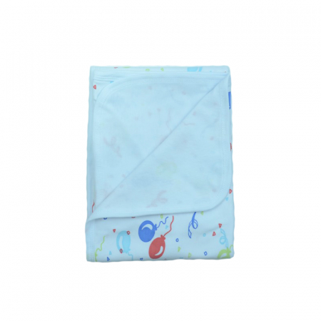 Paturica bumbac 78 x 78 cm pentru bebelusi Mini Bimbi PLDMB6, Alb [2]