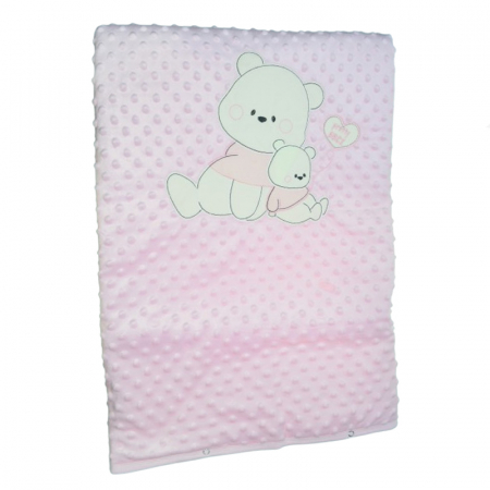Paturica de infasat tip port bebe 88 x 88 cm Mini Junior PRTB-MJ4, Roz [3]