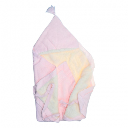 Paturica de infasat tip port bebe, 90 x 80 cm, Mini Junior PT3702R, Roz [1]