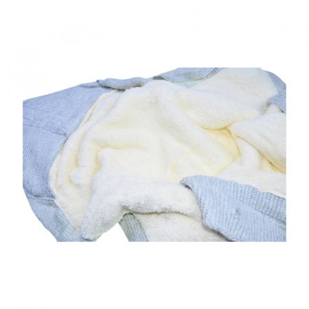 Paturica de infasat tip port bebe, 90 x 80 cm, Mini Junior PT3705G, Gri [2]