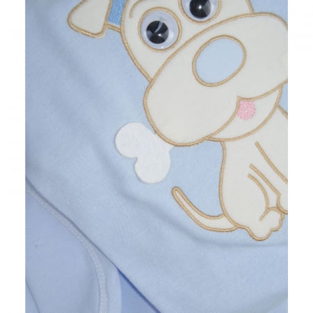 Paturica din bumbac pentru baieti 90 x 86 cm Mini Junior P240623-8, Albastru [2]