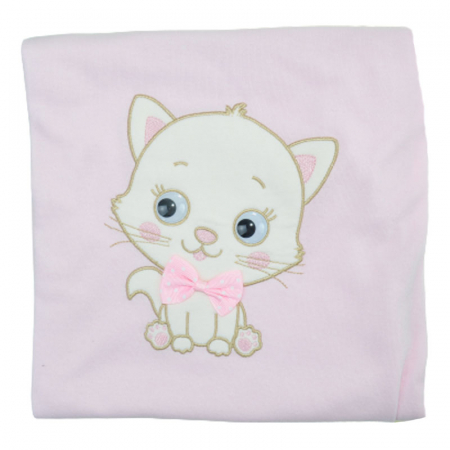 Paturica din bumbac pentru copii 90 x 86 cm Mini Junior P240623-5, Roz [1]