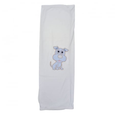 Paturici si pleduri bebelusi - Paturica din bumbac pentru baieti 90 x 86 cm Mini Junior P240623-7, Alb