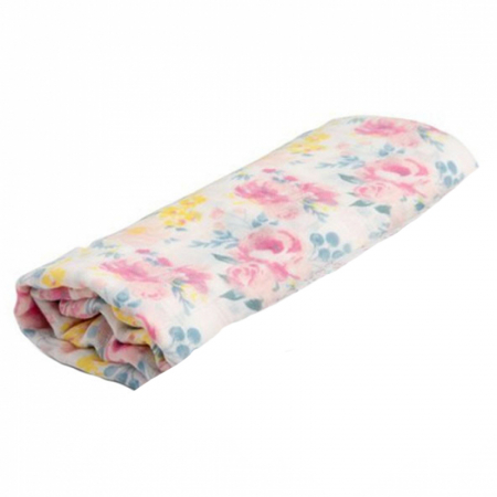 Paturici si pleduri bebelusi - Paturica muselina din bambus si bumbac pentru bebelusi 120 x 120 cm Sensillo SILLO-1511R, Roz