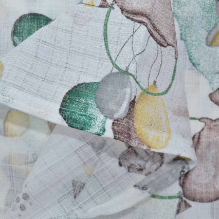 Paturica muselina din bumbac 80 x 60 cm pentru copii Mini Junior FNTMJ-H, Multicolor [1]