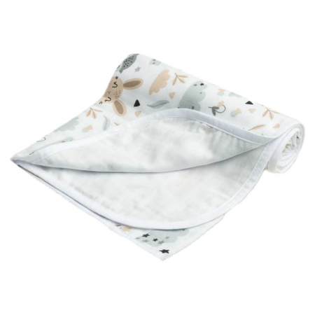 Paturica muselina din bumbac 100 x 80 cm pentru copii Sensillo SILLO-42720, Multicolor [1]