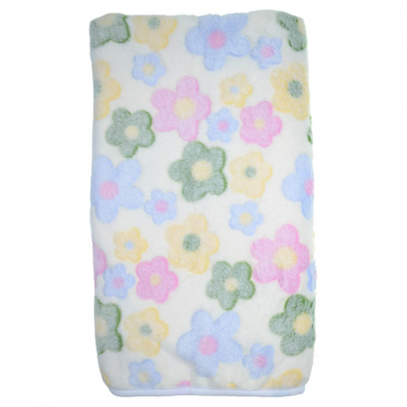 Paturici si pleduri bebelusi - Paturica pufoasa 75 x 70 cm pentru fete Mini Bimbi P110323-11, Multicolor