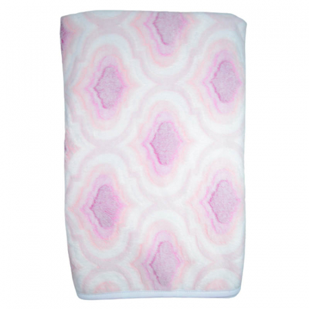 Paturici si pleduri bebelusi - Paturica pufoasa 75 x 70 cm pentru fete Mini Bimbi P110323-12, Roz