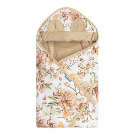 Paturici si pleduri bebelusi - Paturica universala pentru scoica sau carucior, 115x115 cm, Sensillo 396682, Bej