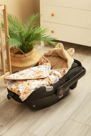 Paturica universala pentru scoica sau carucior, 115x115 cm, Sensillo 396682, Bej [6]