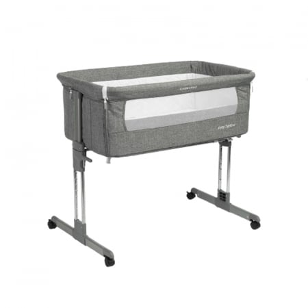 Accesorii camera bebe - Patut co-sleeper 2 in 1 pentru bebelusi Sleep2Gether Caretero 529353, Gri