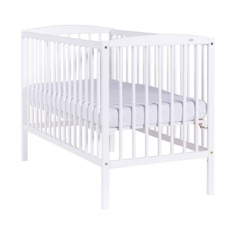 Patut de lemn - Patut din lemn Drewex Kuba 120 x 60 cm 000299, Alb