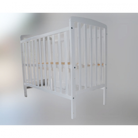 Patut din lemn masiv de pin cu 3 nivele de inaltime 100 x 50 cm pentru copii Drewex Alicja 005201, Alb [2]