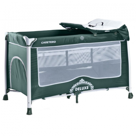 Patut pliabil - Patut pliabil Caretero Deluxe PPCD1-V, Verde