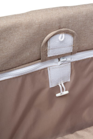 Patut pliabil, ideal pentru calatorii, joaca dar si patut traditional BASIC PLUS Caretero 300355, Bej [5]