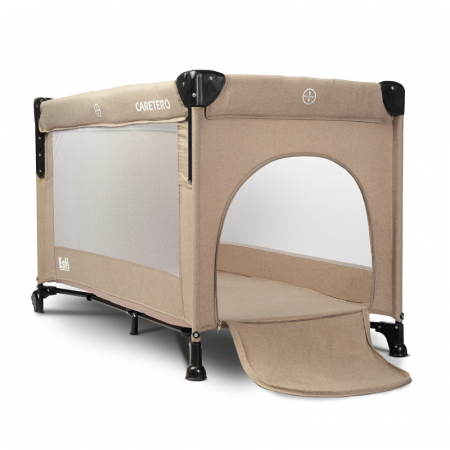 Patut pliabil, ideal pentru calatorii, joaca dar si patut traditional ESTI Caretero 397795, Maro [2]