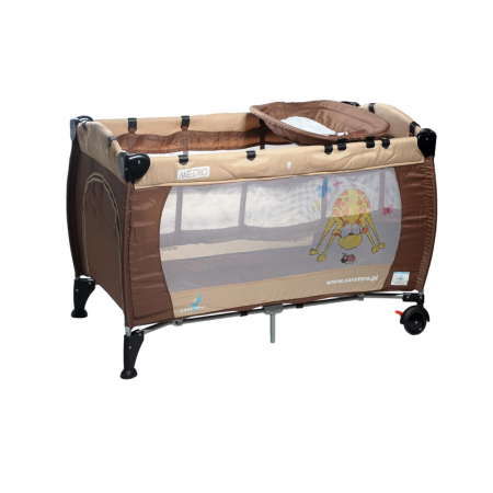 Patut pliabil - Patut pliabil pentru baieti Caretero MEDIO PPCM1-C, Multicolor