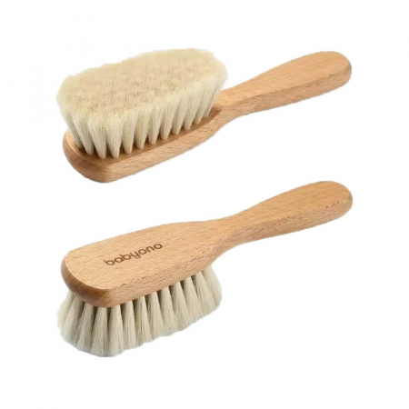 Perie de par pentru bebelusi BabyOno 799, Maro [2]