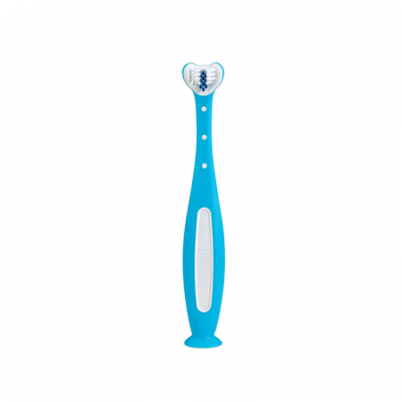 Periute dinti - Periuta de dinti cu triplu unghi pentru copii Frida Baby 221000, Albastru