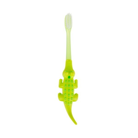 Periuta de dinti cu model crocodil, pentru copii Akuku A0641, Verde [4]