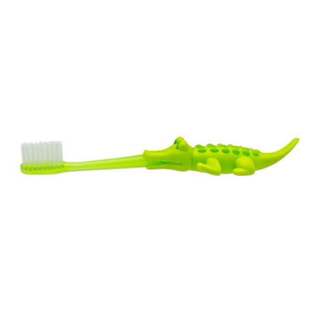 Periuta de dinti cu model crocodil, pentru copii Akuku A0641, Verde [3]