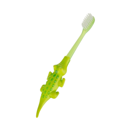 Periute dinti - Periuta de dinti cu model crocodil, pentru copii Akuku A0641, Verde