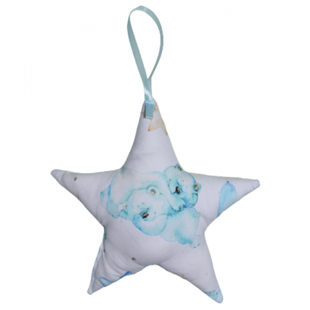 Perne si fete de perne - Perna decorativa steluta pentru copii 20 cm Belisima PD126, Turcoaz