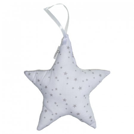 Perne si fete de perne - Perna decorativa steluta pentru copii 20 cm Belisima PD128, Gri