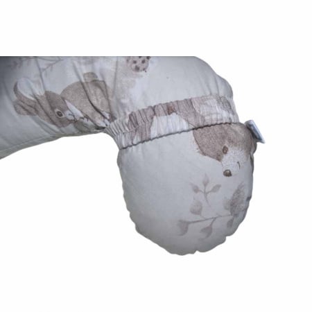 Perna ergonomica sezlong - cocon din bumbac 45 x 70 cm pentru copii MmiNu 462199, Bej [2]