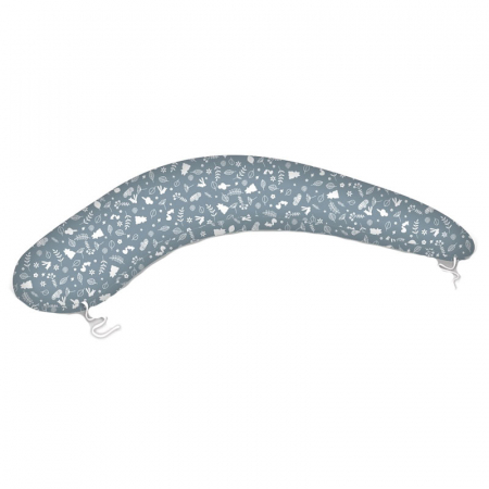 Perne pentru alaptat - Perna pentru gravide si bebelusi 70 x 45 cm Ty i My 007475, Gri
