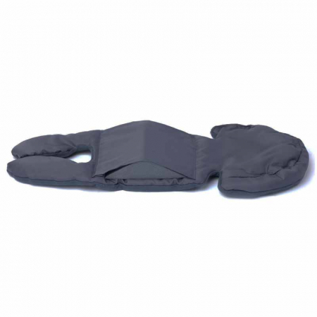 Perna reductor universala din bumbac pentru scaun auto 65 x 25 x 6 cm Sensillo 525430, Gri [1]