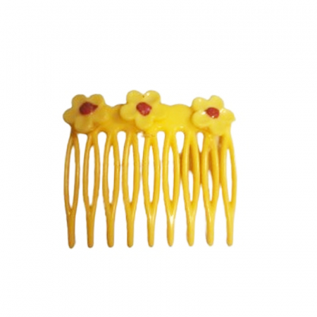 Accesorii par fetite - Agrafa pieptene de par pentru fete Mini Junior MJ050624-17, Galben
