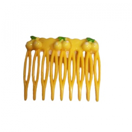Accesorii par fetite - Agrafa pieptene de par pentru fete Mini Junior MJ050624-19, Galben